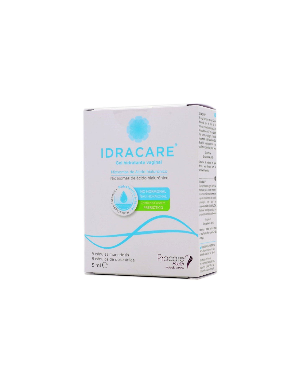 Idracare gel hidratante vaginal 8 canulas monodo