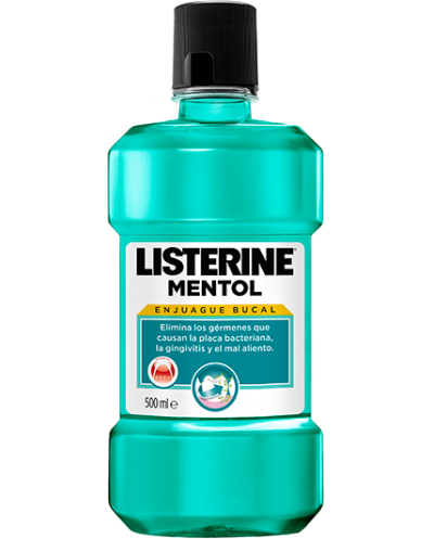 Listerine mentol enjuague bucal 500 ml