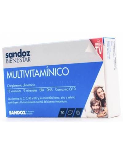 Multivitamínico 30 comprimidos sandoz bienestar