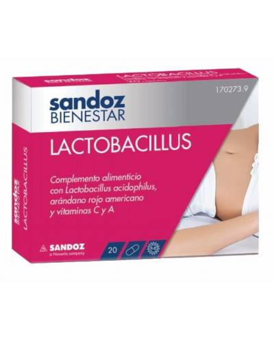 Sandoz bienestar lactobacillus 20 cápsulas