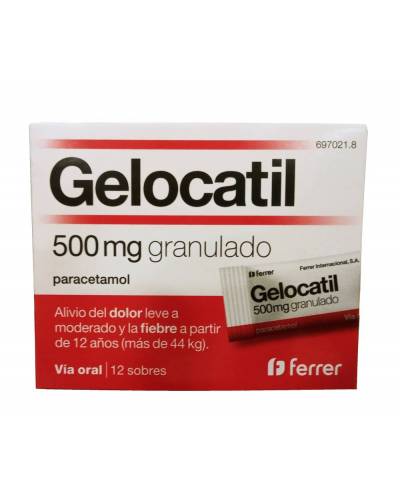 Gelocatil 500 mg - 12 sobres