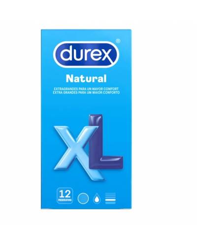 Preservativos Durex - Natural XL - 12 Unidades