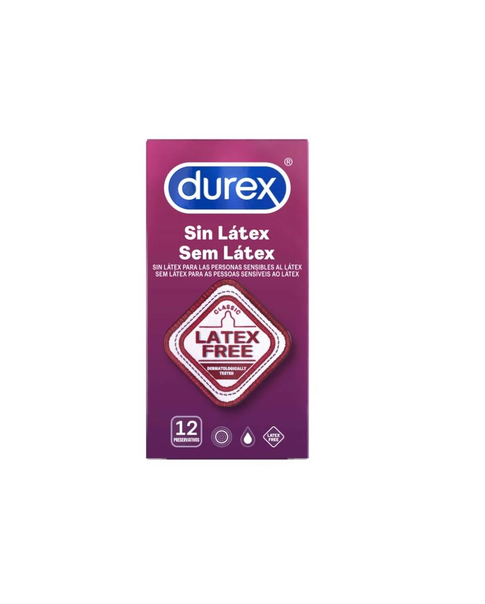 Preservativos Durex Sin Látex 12 Unidades