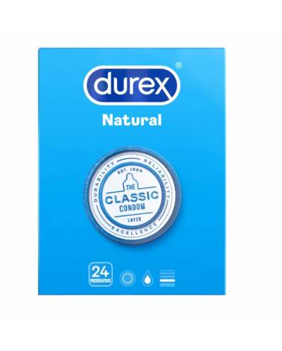 Preservativos Durex Natural Plus - 24 unidades