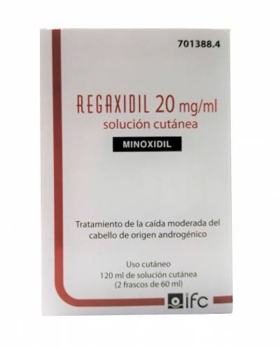 Regaxidil 20 mg/ml - solución cutánea - 2x60ml