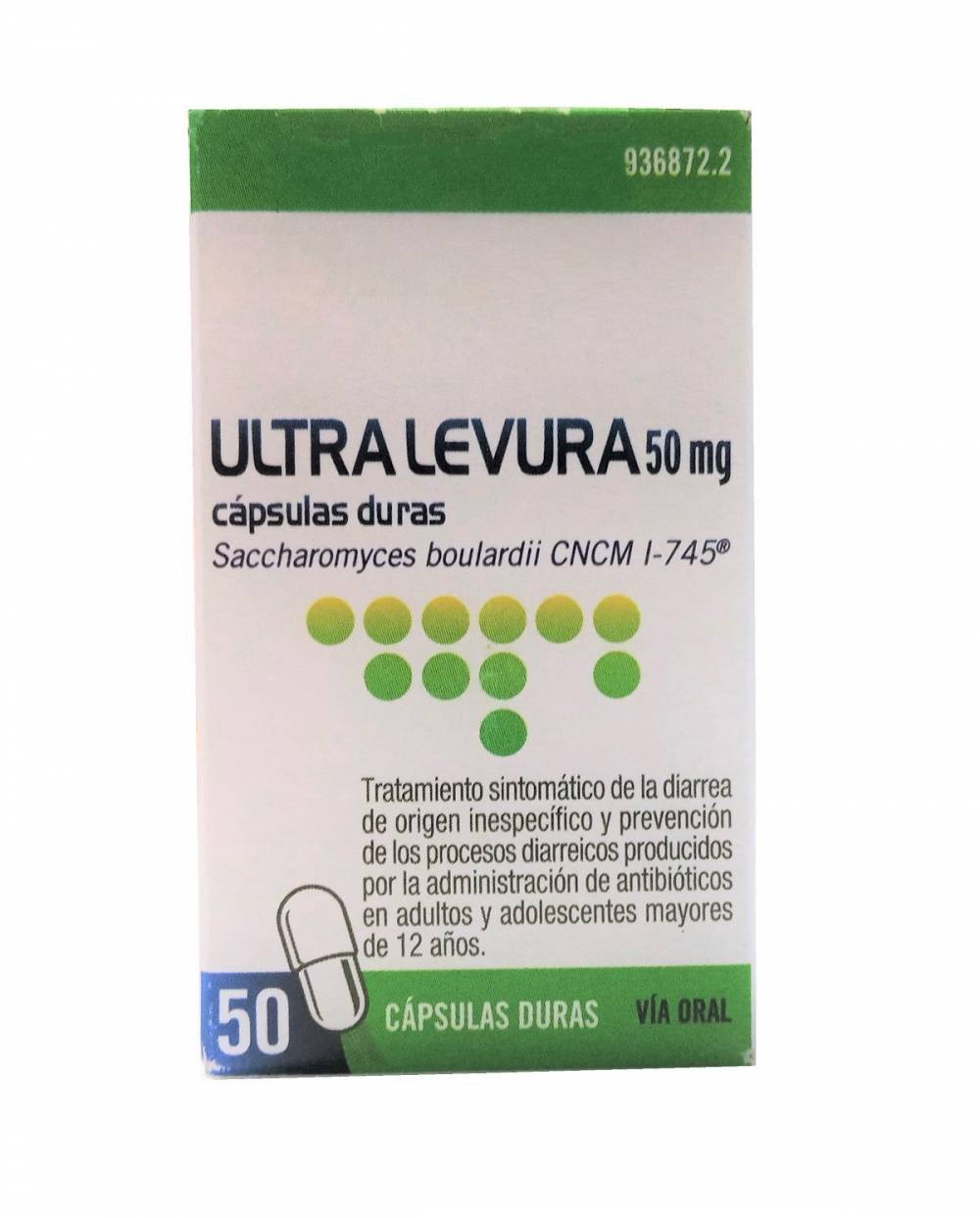 Ultra Levura - 50 mg - 50 cápsulas