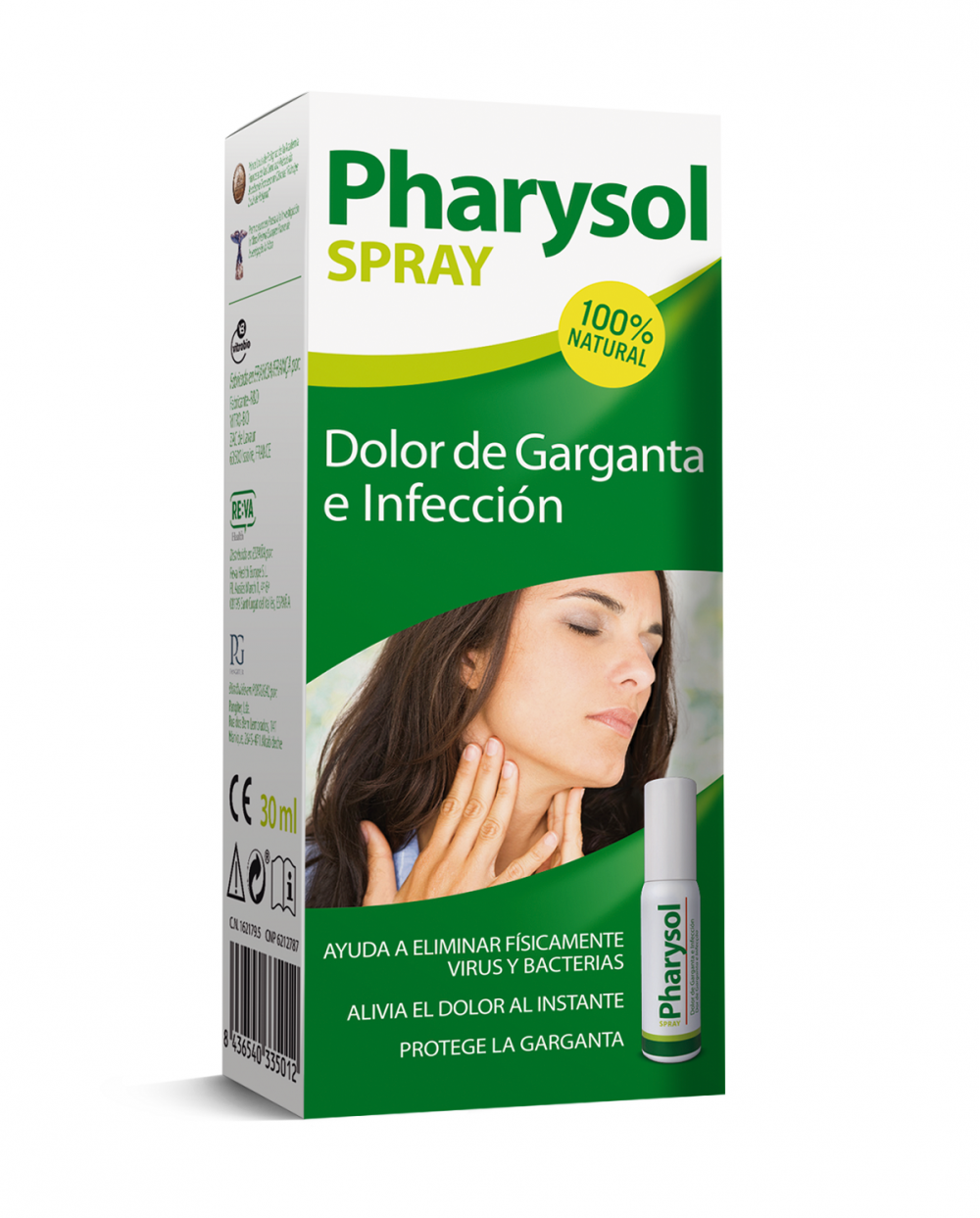 Pharysol - spray - dolor de garganta e infección - 30 ml