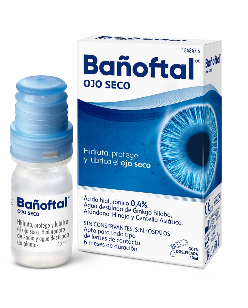 Bañoftal Monodosis ojo seco 0,4% 20x0,4 ml · Ocular