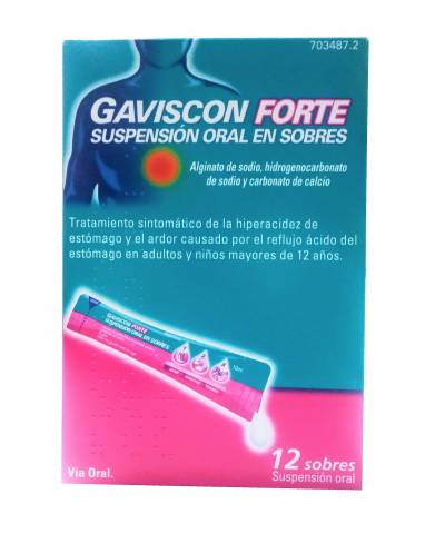 Gaviscon forte - 12 sobres suspensión oral