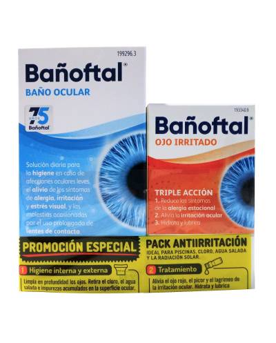 Pack Bañoftal ojo irritado + baño ocular 50 ml