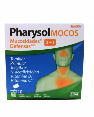 Pharysol mocos - 10 sobres efervescentes