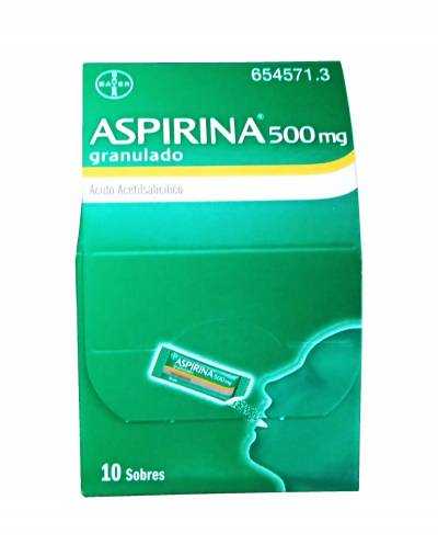 Aspirina 500 mg - Granulado - 10 sobres
