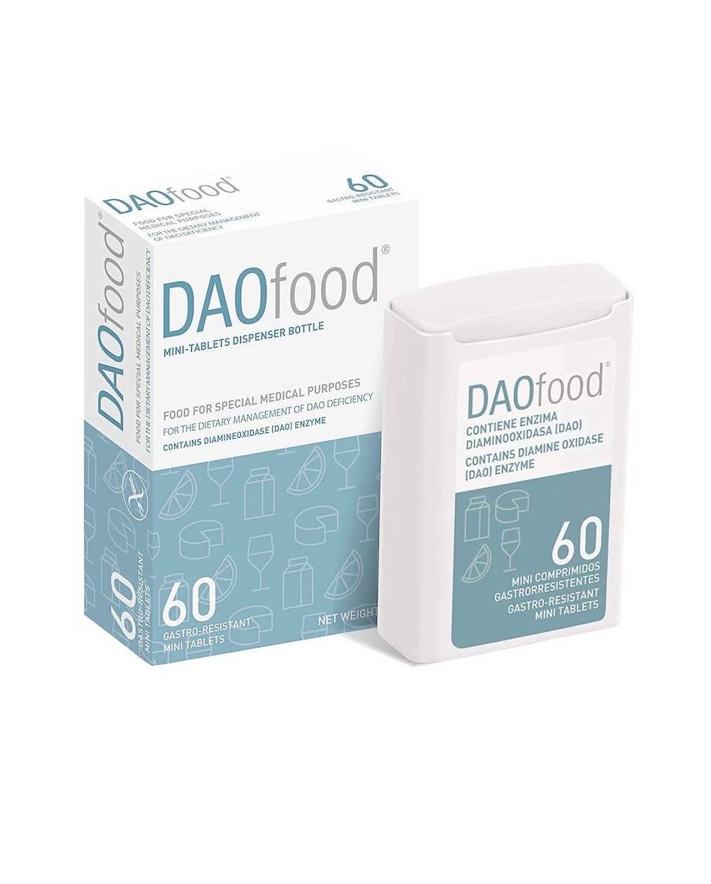Daofood - frasco dispensador - 60  mini comprimidos