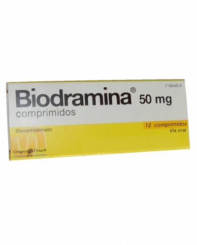 Biodramina 50 mg - 12 comprimidos