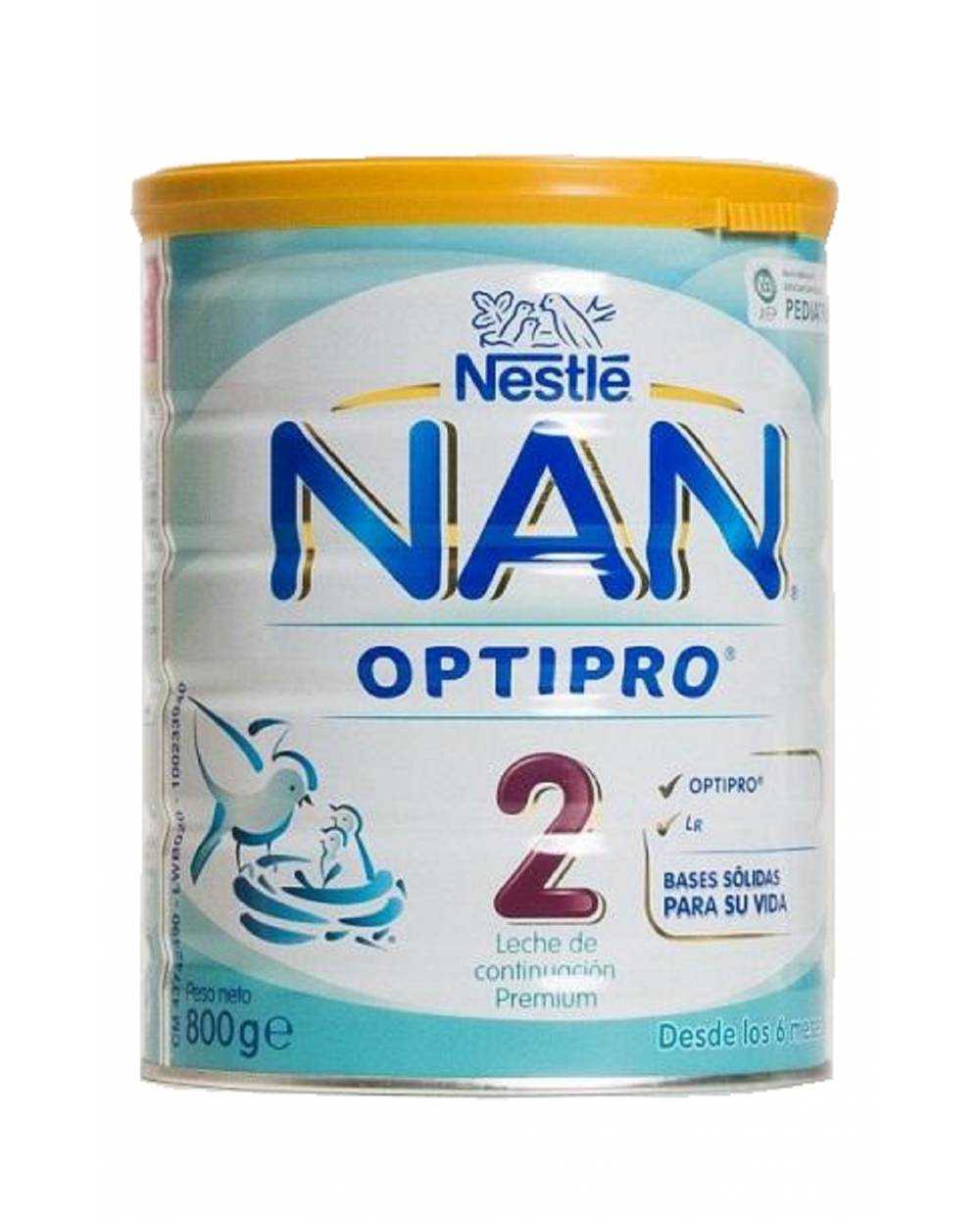 Nan -optipro - 2 - leche de continuación - 800 g N