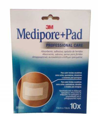 Medipore + pad 10x10 cm - 10 unidades