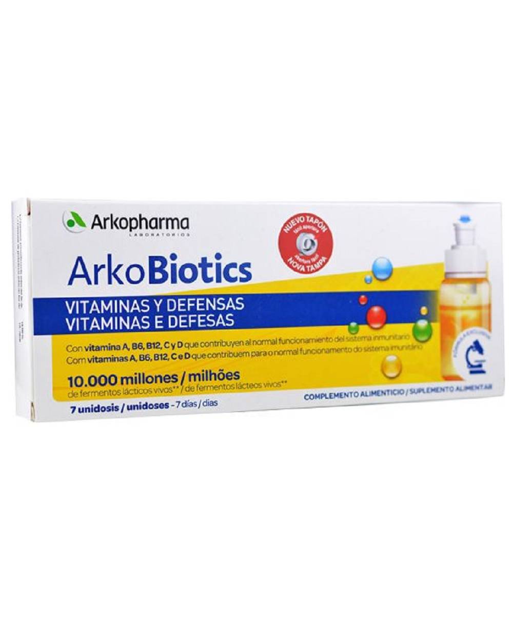 Arkobiotics - Vitaminas y defensas - Adultos - 7 unidosis