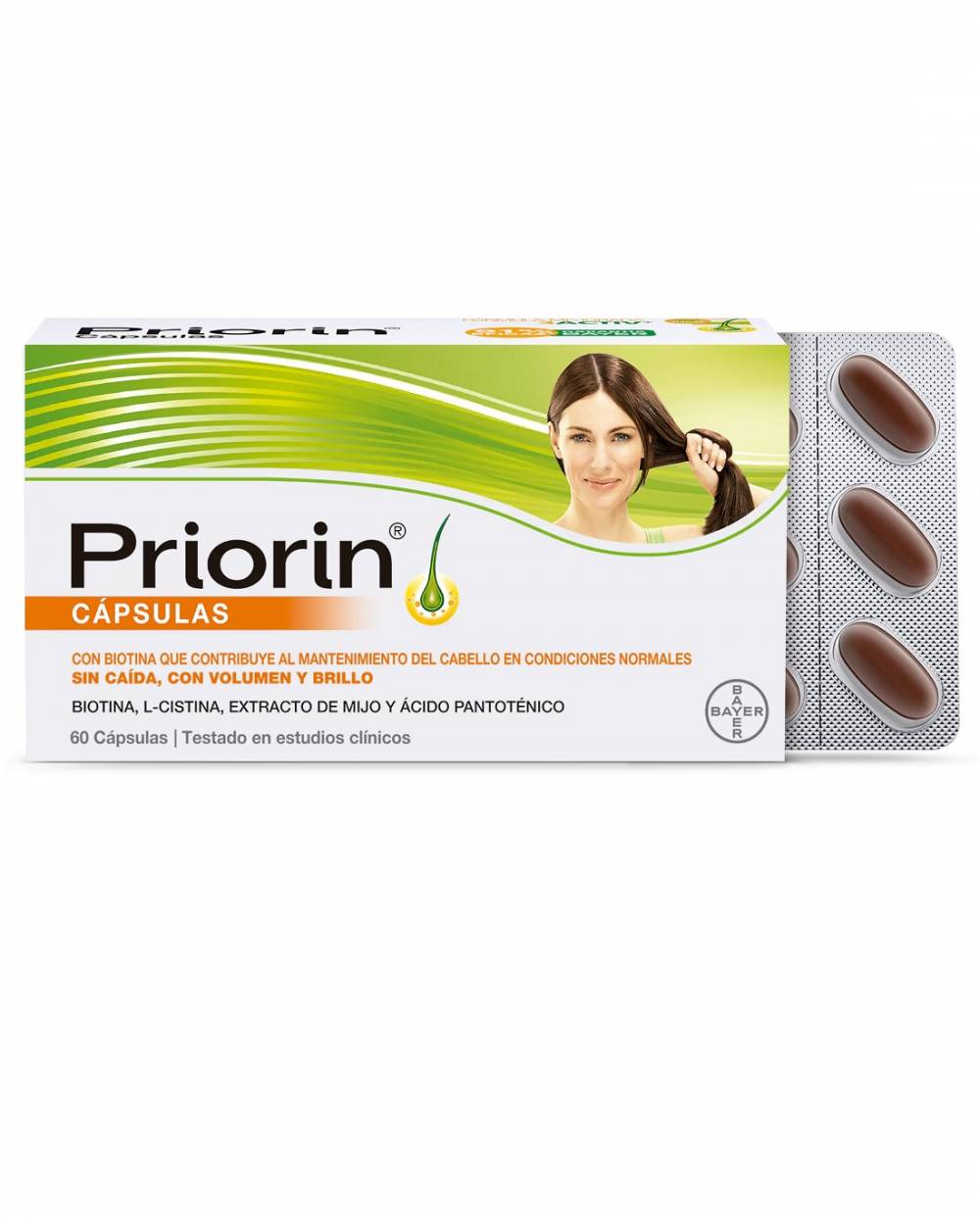 Priorin - con L-Cistina, mijo y biotina - 60 cápsulas