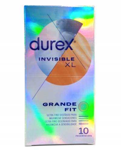 Durex Invisible XL - 10 unidades
