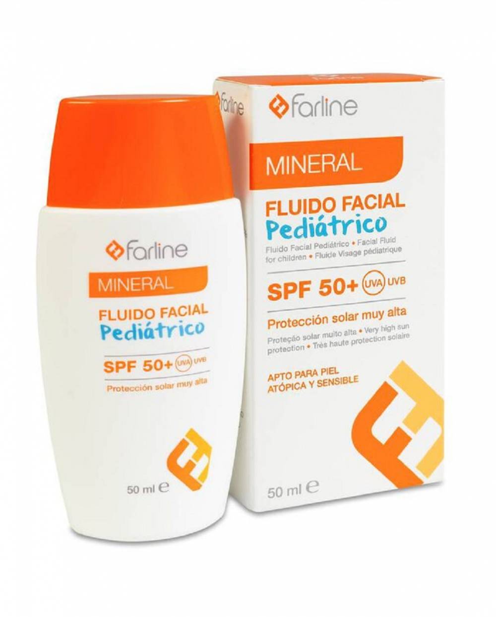 Solar Farline Mineral - Fluido Facial Pediátrico Spf 50+ - 50 ml
