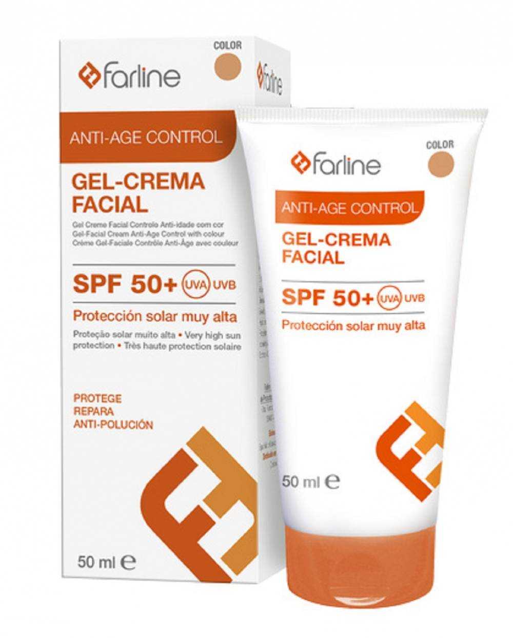Solar Farline - Anti-age control Gel-crema facial spf 50+ - 50 ml