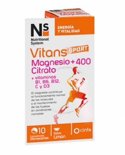 Ns Virans Magnesio +400 Citrato 10 comp. efervescente