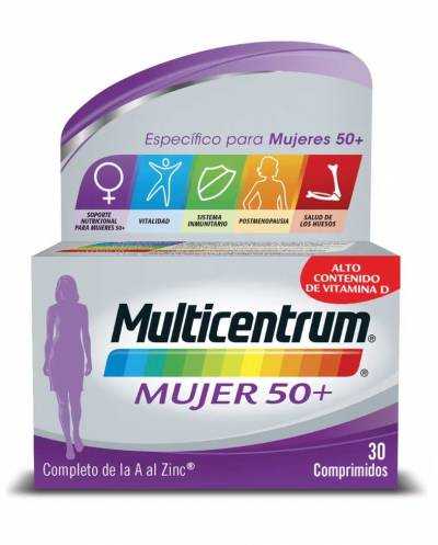 Multicentrum mujer 50+ 30 comprimidos n