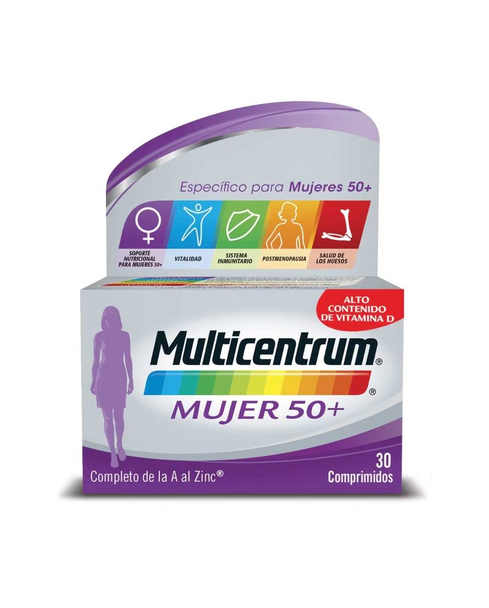 Multicentrum mujer 50+ 30 comprimidos n