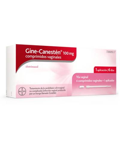 Gine-canestén - 100 mg - 6 comprimidos vaginales n