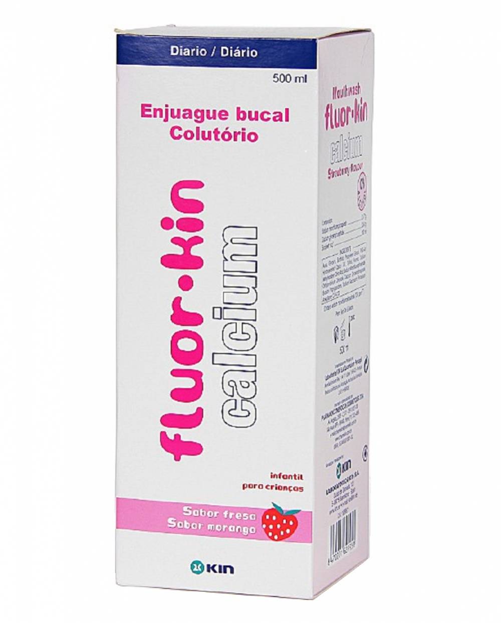 Fluor kin calcium colutorio infantil fresa 500 ml n