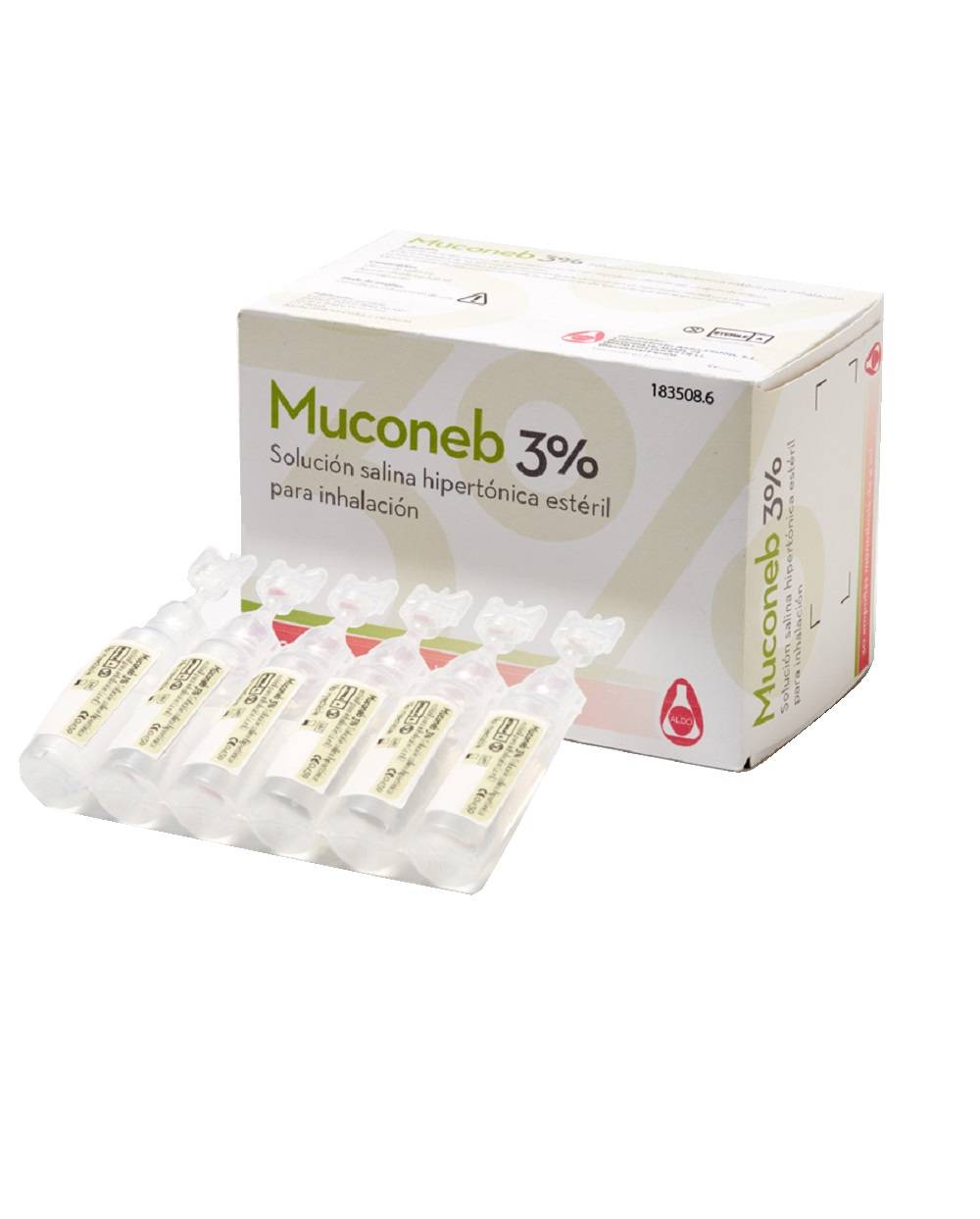 Muconeb 3 % - Solución salina- 30 ampollas