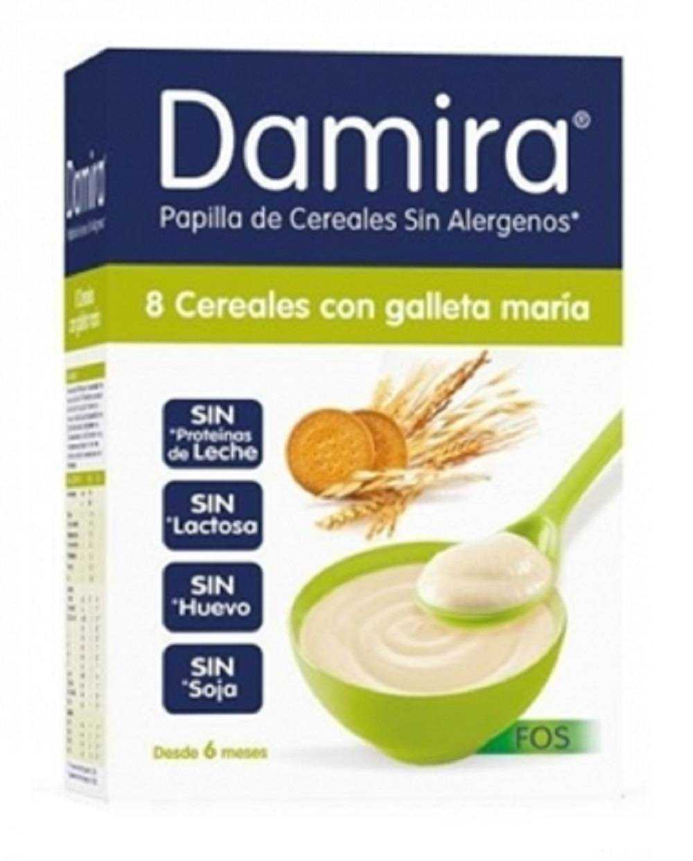 Damira 8 Cereales con galletas María 600 g