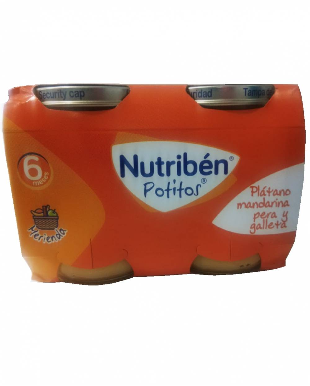 Nutriben bipack meriend. Plat mandar pera y gall