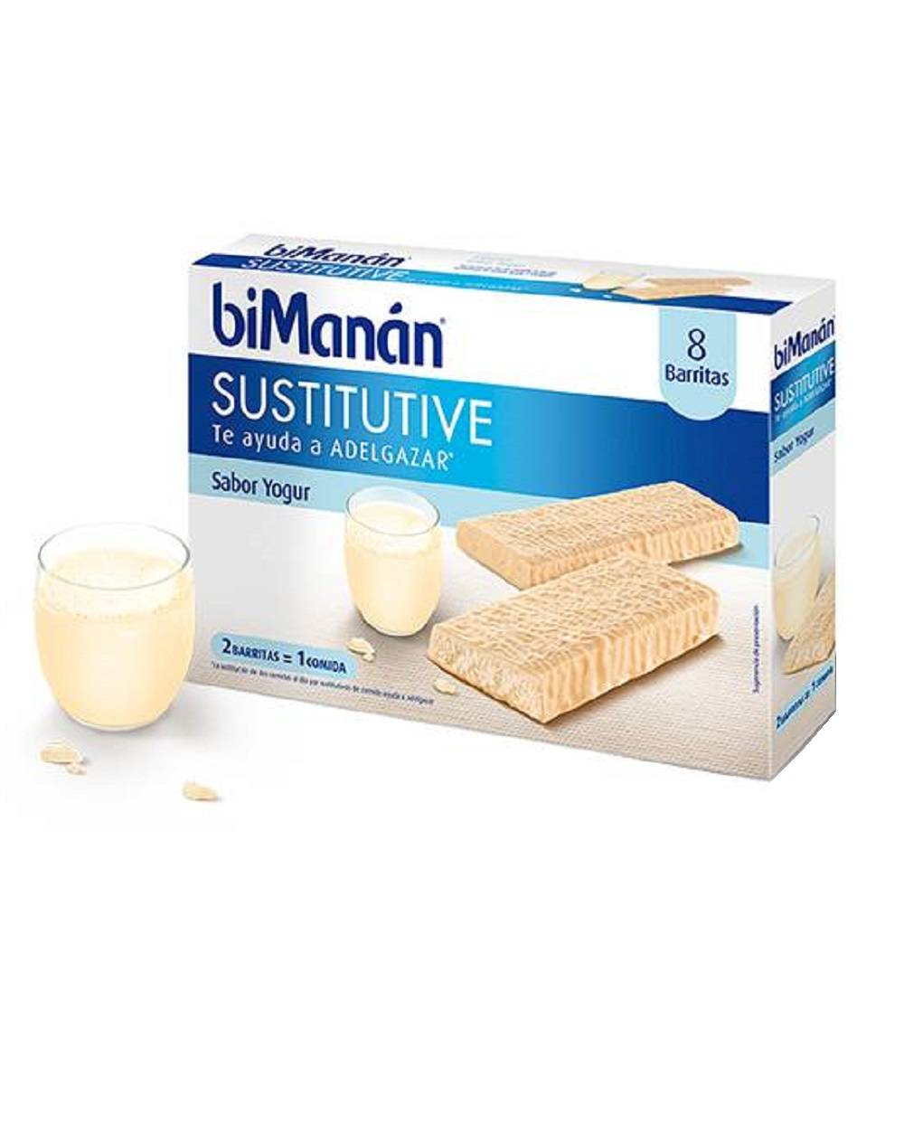 Bimanan Sustitutive Barritas yogurt 8 unds