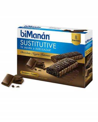 Bimanan Sustitutive Barritas Chocolate Intenso 8 unds