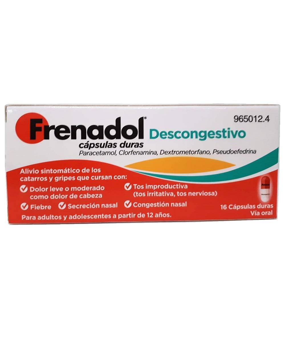 Frenadol Descongestivo - 16 Cápsulas n