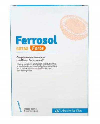 Ferrosol gotas forte 30ml+2,5 g n