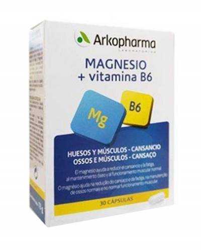 Magnesio + Vitamina B6 - Arkopharma - 30 cápsulas