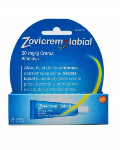 Zovicrem Labial  - 50 mg/g - crema - 2 g