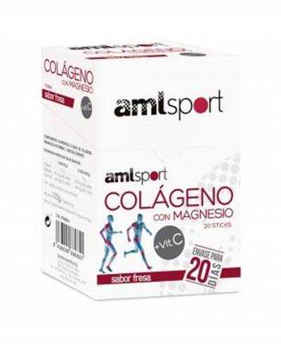 Amlsport Colágeno Magnesio + Vit C 20 Sticks