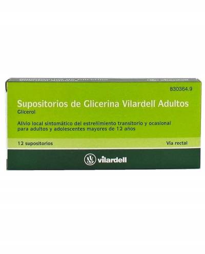Supositorios de glicerina Vilardell - adultos - 12 supositorios