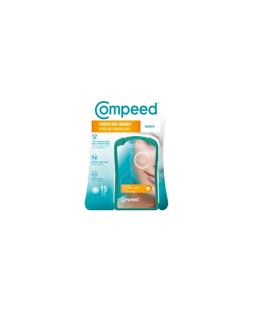 COMPEED PARCHE ANTIGRANO DISCRETO 15 U.