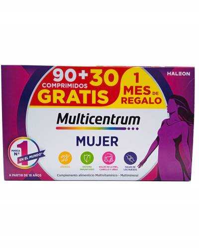 Pack multicentrum mujer 90 + 30 comprimidos