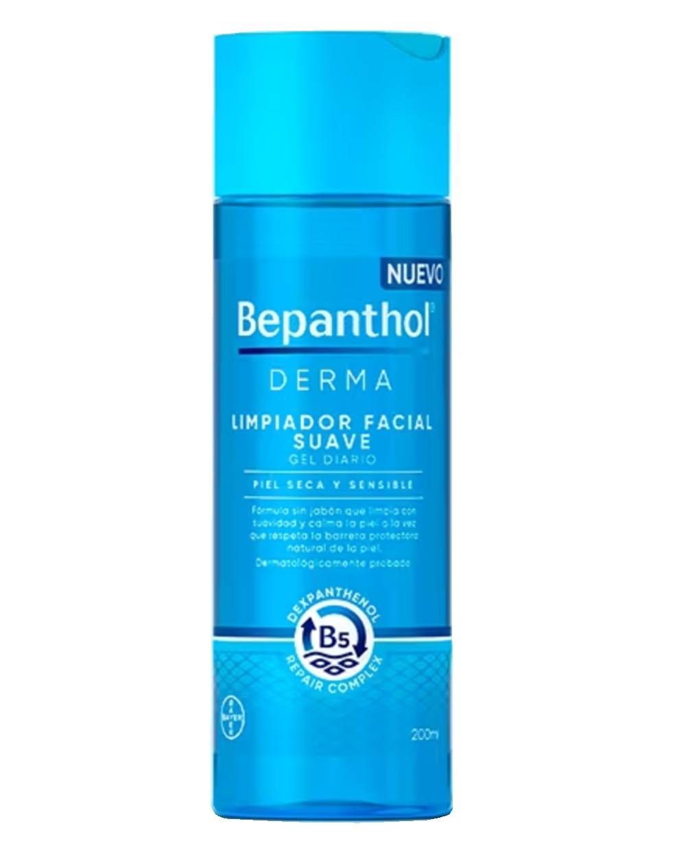 Bepanthol derma - Limpiador facial suave - Gel diario - 200 ml