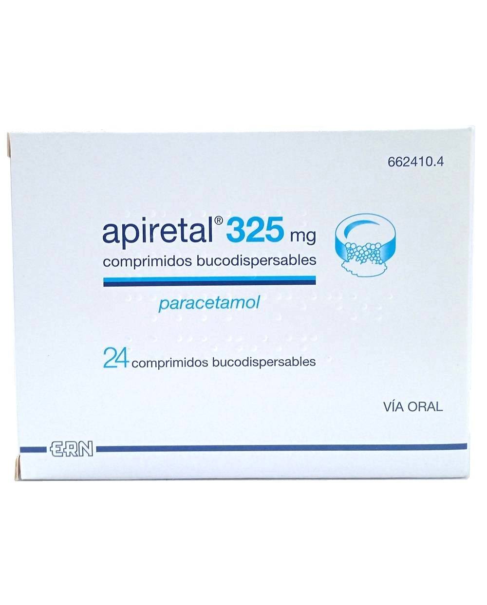 Apiretal - 325 mg -24 comprimidos bucodispersables n