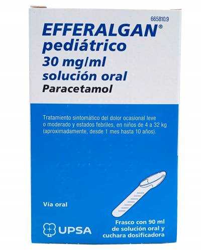 Efferalgan pediátrico - 30 mg/ml - 90 ml