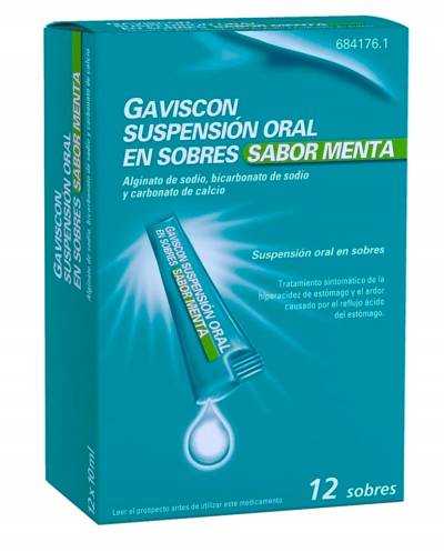 Gaviscon - menta - 12 sobres suspensión oral n