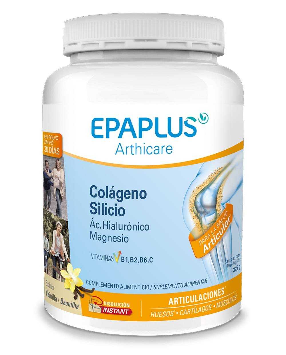 EPAPLUS Arthicare Colágeno + Silicio + Ácido Hialurónico INSTANT 
Sabor vainilla