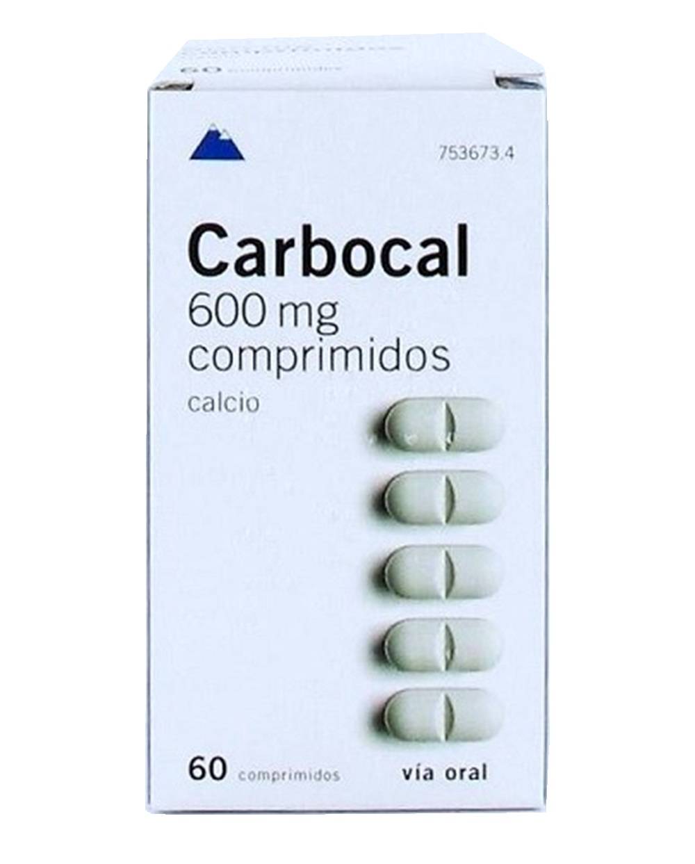Carbocal 600 mg - 60 comprimidos