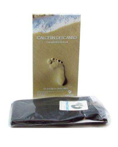 Calcetín de descanso negro talla M Medilast